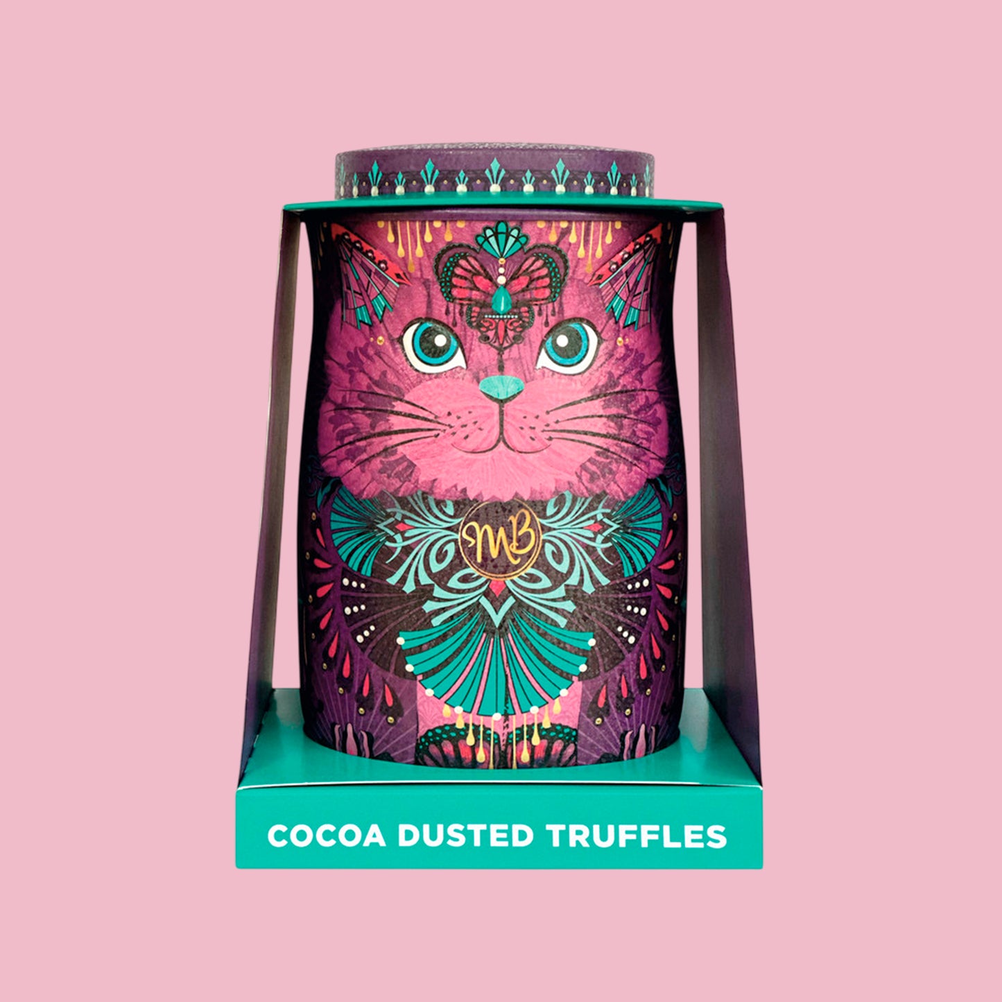 Monty Bojangles Violet Rebel Cat (Choccy Scoffy Cocoa Dusted truffles 135g)