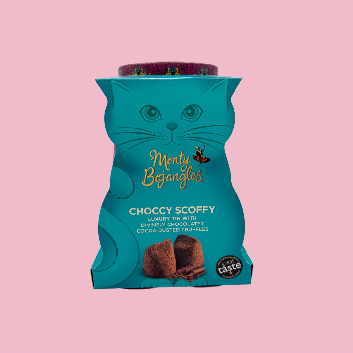 Monty Bojangles Cat Persian Pink (Choccy Scoffy truffles 135g)