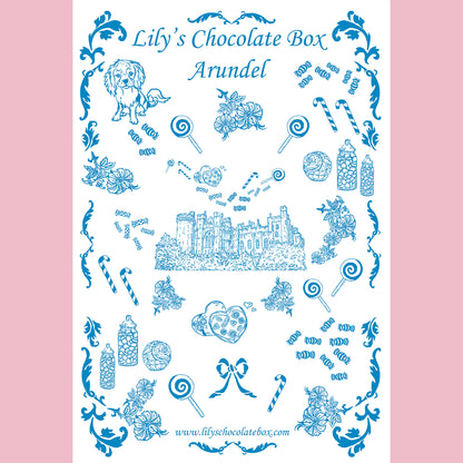 Lily's Chocolate Box Tea Towel