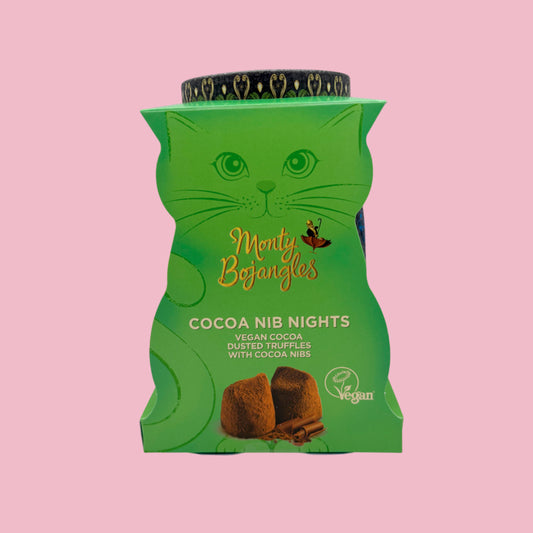 Monty Bojangles  Cat, Midnight Prince (Nibs Nights Cocoa Dusted VEGAN Truffles 135g)