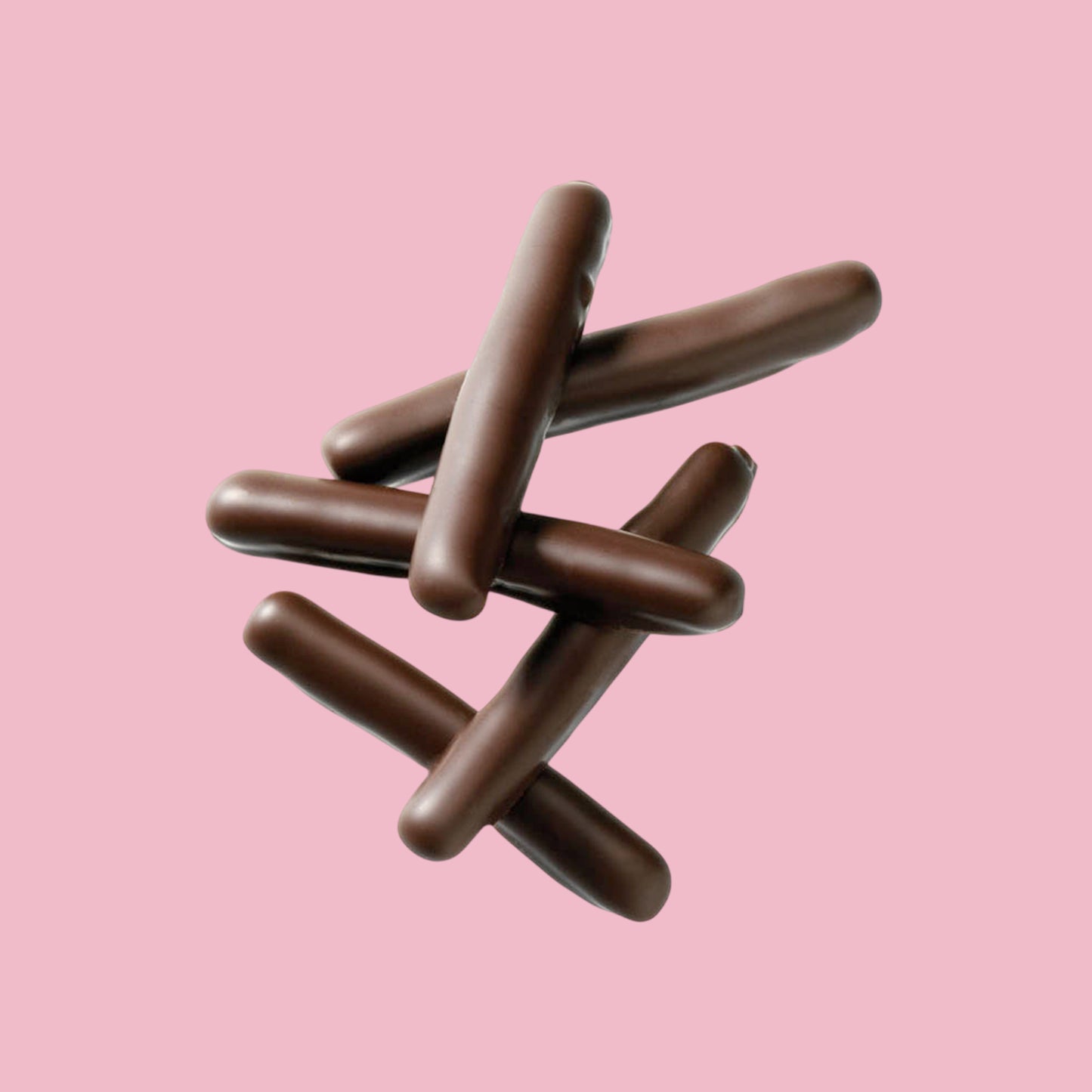 Orangette enrobed in dark chocolate, Vegan